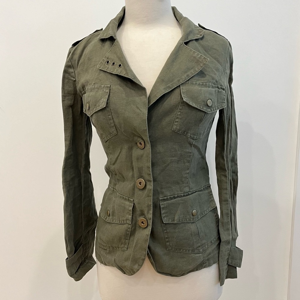 Bisou Bisou Women jacket green Size XS